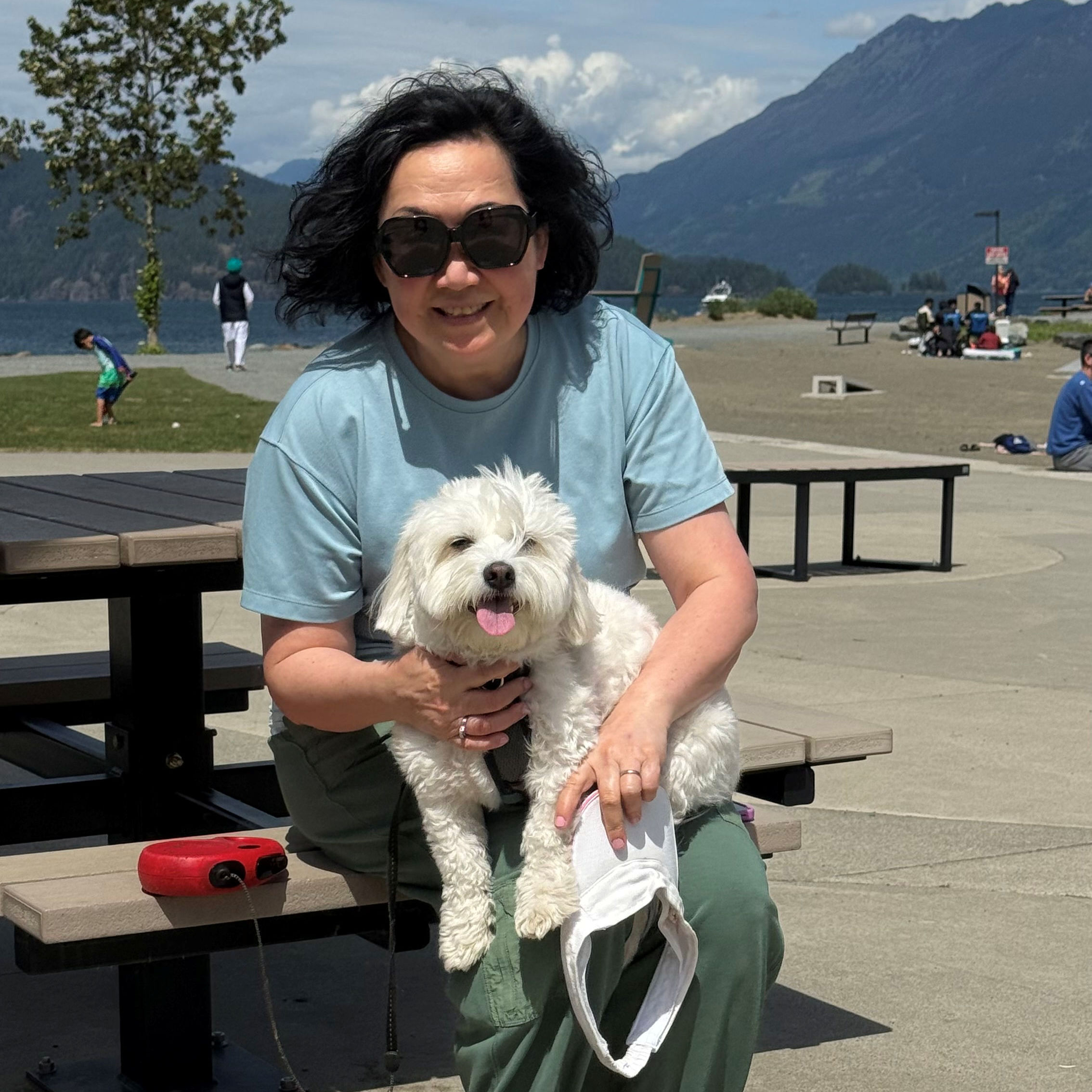 Vickie with Cooper 2026