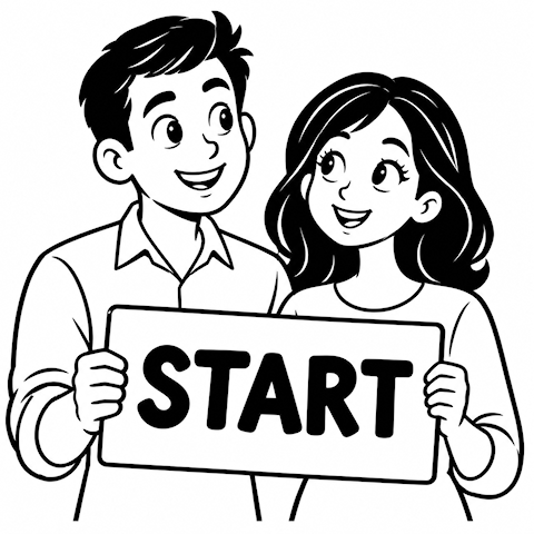couple start sign