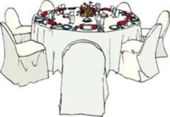 banquet table